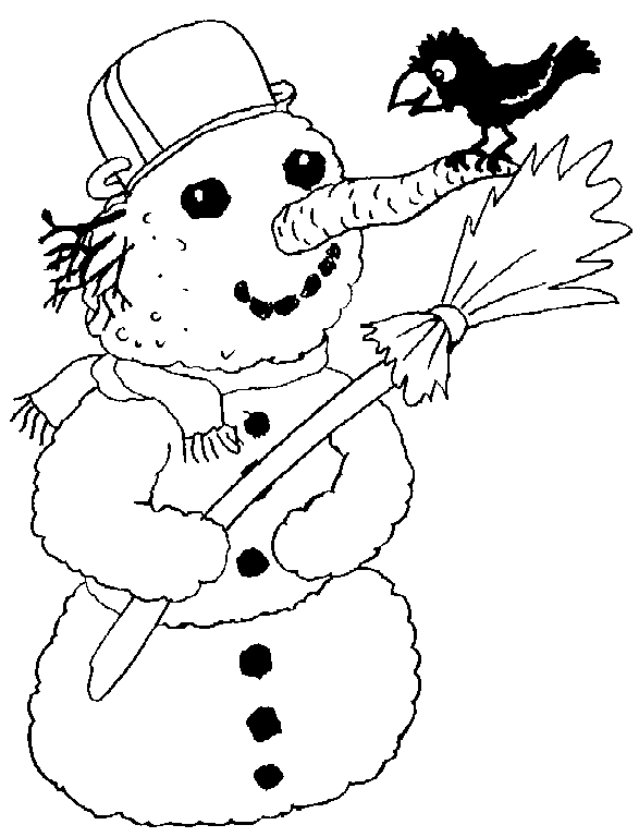 Bałwany kolorowanki